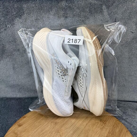 Saucony Running Shoes Womens Size 8.5 White Mesh Road Neutral Cushion S10924-242 - Picture 10 of 10